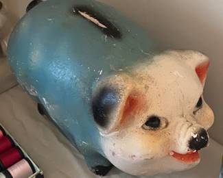 Chalkware Pig Bank