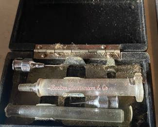 Vintage Glass Syringe