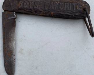 Old Boys Favorite Metal Handle Pocket Knife