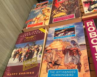 Dr. Who and Robotech Paperback Books