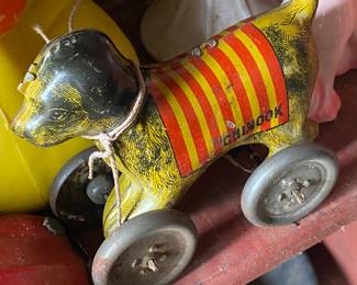 1930's Chinook Circus Dog Pull Toy