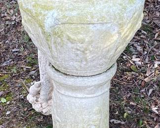 Cement Planter and Stand