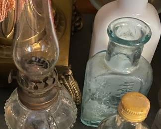 Small Oil Lamp/Bottles