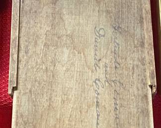 Early Wooden Pencil Box