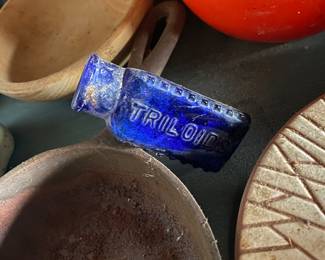Cobalt Blue Poison Bottle