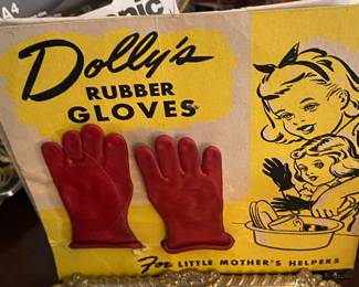 Dolly's Rubber Gloves on Original Card