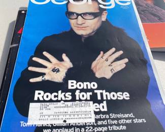 George Magazine with Bono Cover