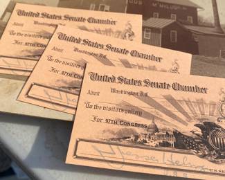 Jesse Helms Stamped Senate Chamber Passes