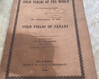 1864 "Gold Fields of the World" Quebec