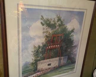 1989 Signed and Numbered Thomasville "Big Chair" Print