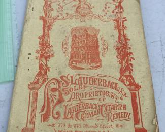 Lauderbach German Catarrh Remedy Advertising Booklet