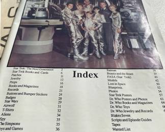 Star Tech Science Fiction Catalog