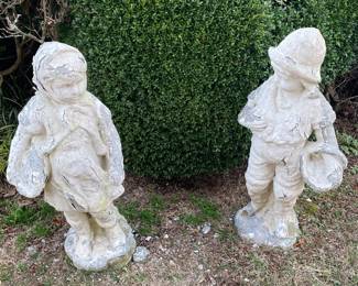 Cement Yard Statues (Worn)