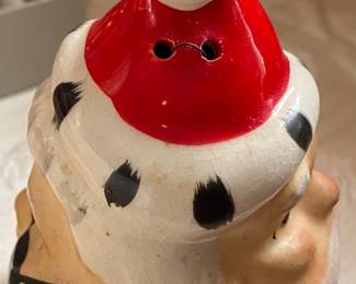 Vintage Double-Faced Santa and Mrs. Claus Bell