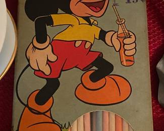 Old Mickey Mouse Sunshine Straw Box