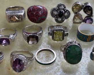 Assorted Sterling Rings