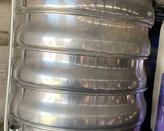 Vintage Aluminum Picnic Carrier