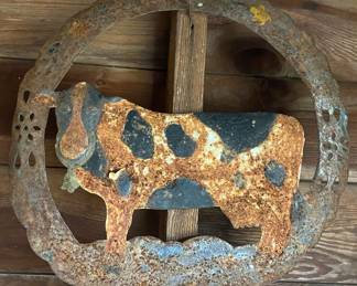 Metal Cow Hanging