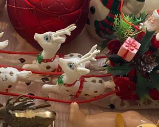 Vintage Santa and Sled