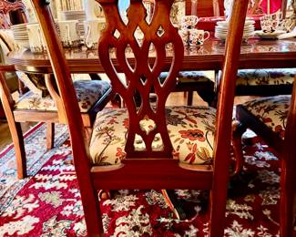 Chippendale Dining Chairs & Dining table