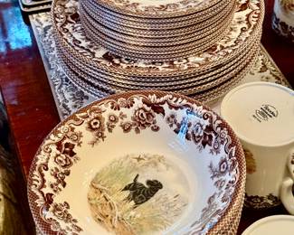 Spode - Black Lab & Golden Retriever - mugs, 10" plates, salad plates & bowls and platters