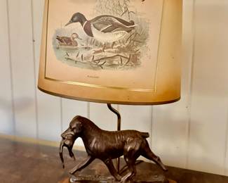 Dog with Duck lamp