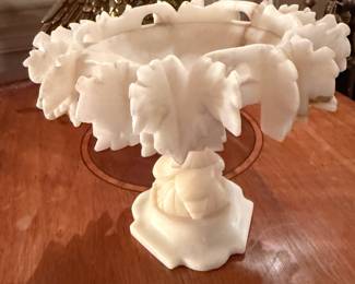 Alabaster bird bath