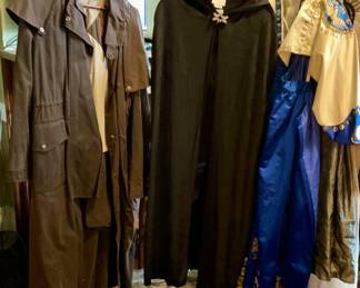 Cape, leather duster jacket
