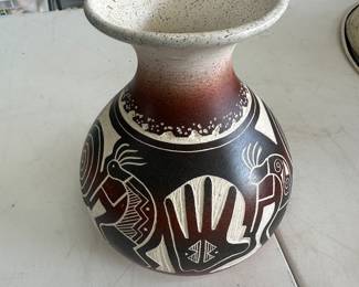 Native American vase signed and numbered