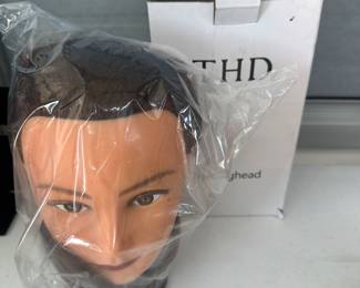 Barber training head