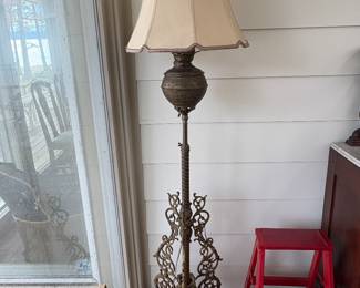 Antique Success Brass Floor Lamp