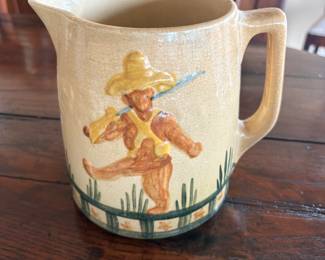 Rare Roseville Teddy Bear Pitcher