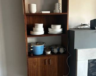 Crate and Barrel Clybourn 32" Storage book case walnut