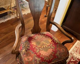 Eight total. Two armchairs. We will sell separate from the dining room table.