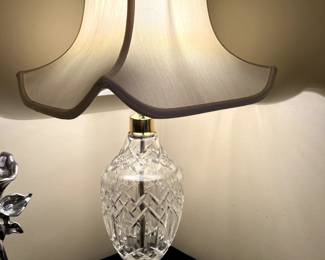 Vintage Waterford cut crystal lamp