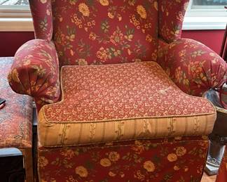 Pair of Hickory Hill furniture cottage armchairs