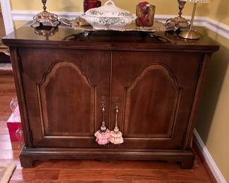 Century made in North Carolina. The top flips open for more surface area.