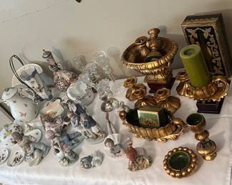 Lladro and 1960’s Anthony of California gold leaf