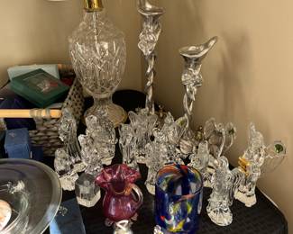Complete Waterford crystal nativity scene