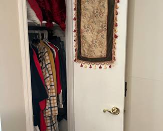 Nine closets full of clothes