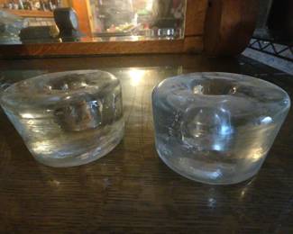 Blenko Candleholders