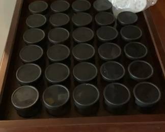 AllSpice InDrawer Spice Rack with Glass Spice Jars