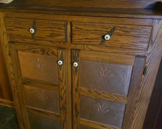 Punched Tin Pie Safe