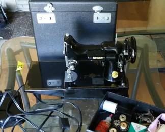 Antique Portable Singer Sewing Machine