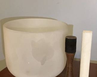 Frosted Quartz Singing Bowl