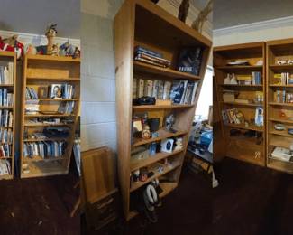 Five Wooden Bookshelves