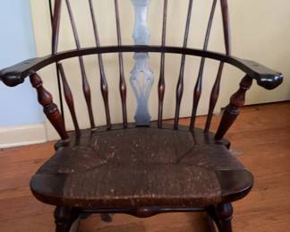 Windsor Rocking Chair with Woven Seat