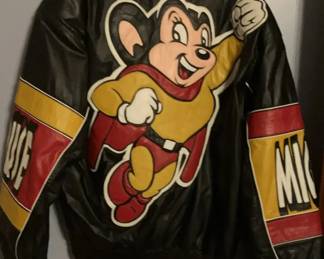 Vintage Maziar Mighty Mouse Leather Jacket