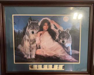 Blue Moon Print signed by Maija