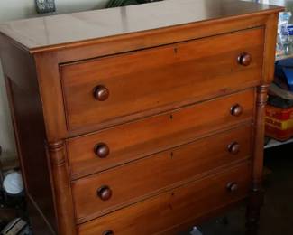 Colonial Cherry Four Drawer Dresser